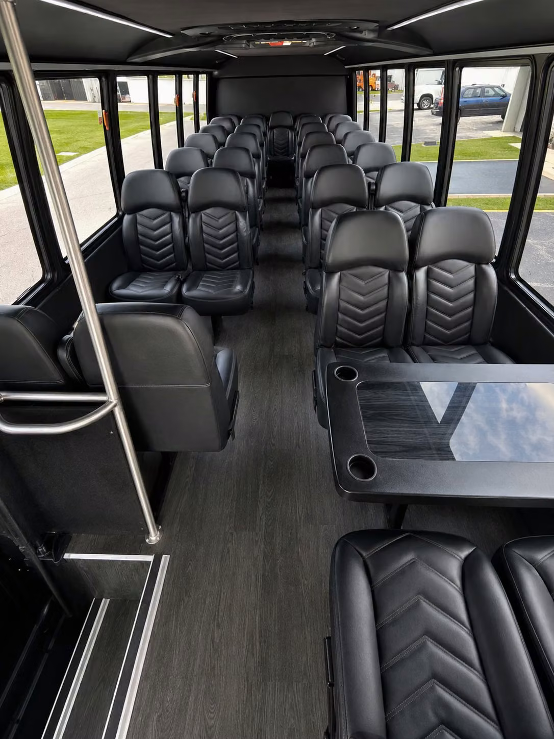 15 passenger minibus inside