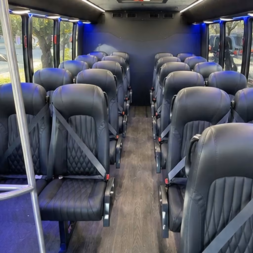 28 passenger minibus inside