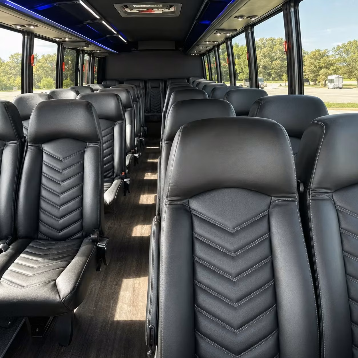 35 passenger minibus inside