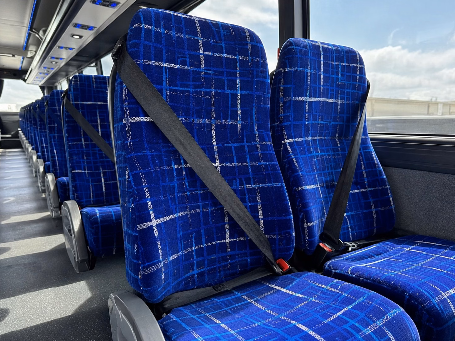 dayton charter bus interior